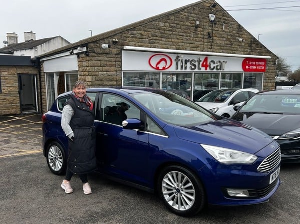 Lindsey from Leeds collecting her new c-max