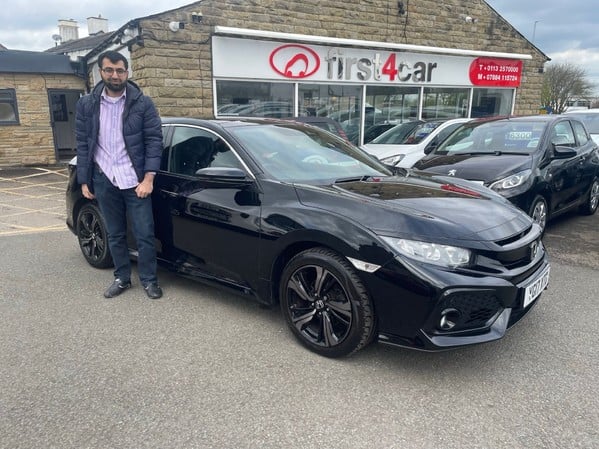 Abdul from Leeds picking up his new Honda 