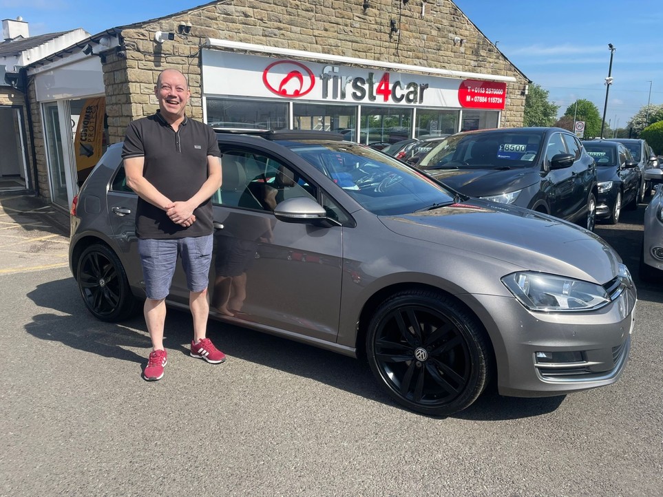 Martin from York picking up his new Golf