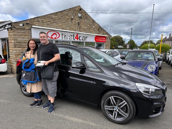 Steven collecting his new 2 series yesterday. All the way from Colchester