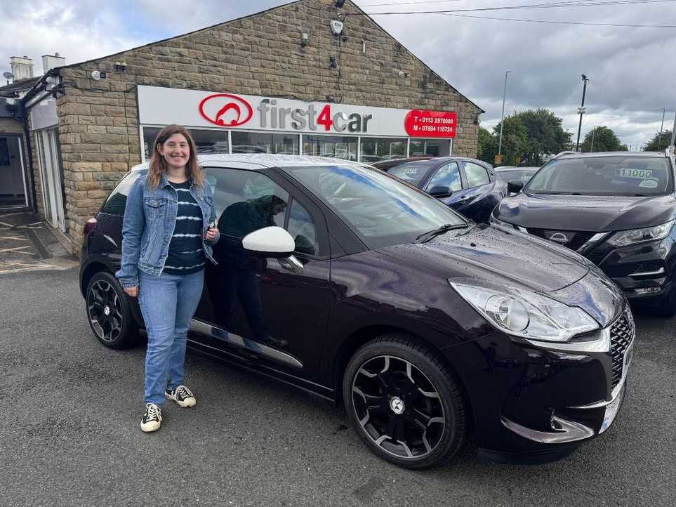 Codey from Clitheroe collecting her new DS3.