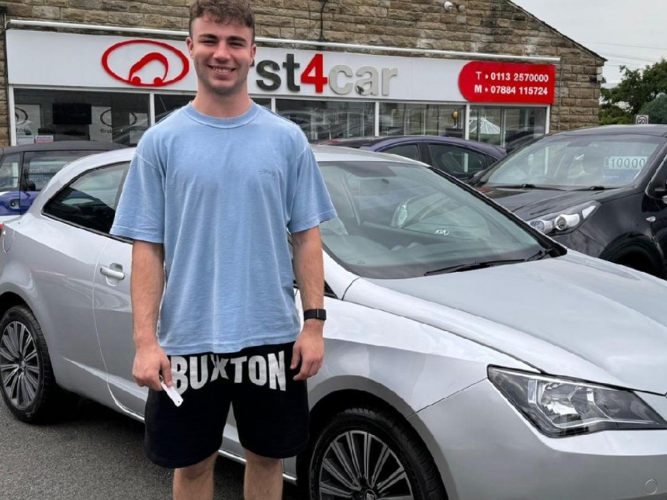 Ben from Newcastle very happy collecting his new Seat Ibiza.