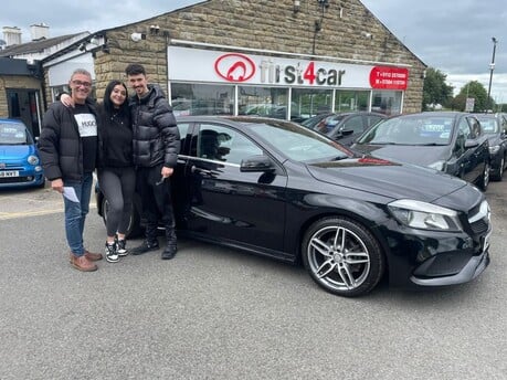 Theo from Manchester collecting his new Mercedes