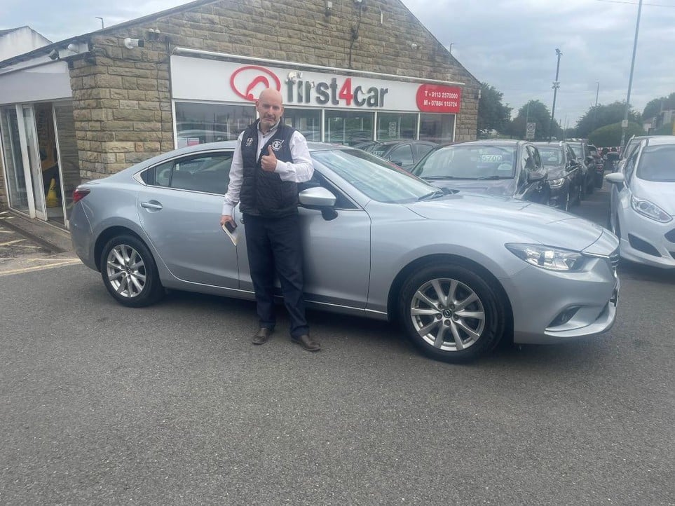 Shaun from York collecting his new Mazda 6.