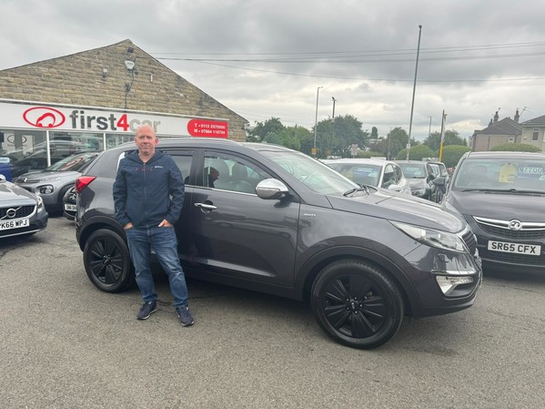 Michael from Bradford collecting his new Kia Sportage.