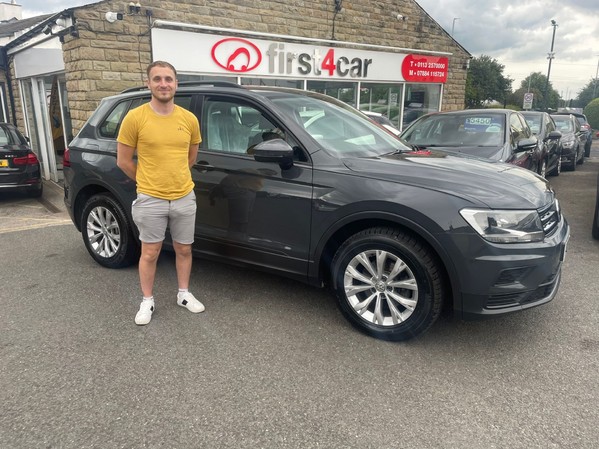 Martin collecting his second car from us, enjoy your new Tiguan.