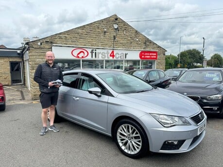 Jack from Leeds collecting his first car.