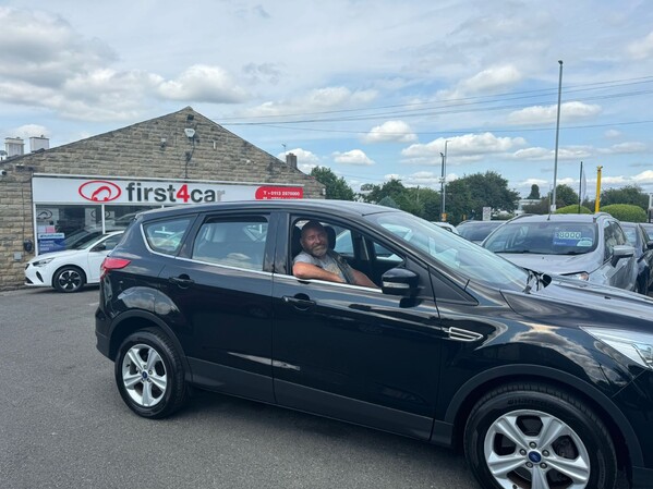 Jeffrey collecting his new Ford Kuga.