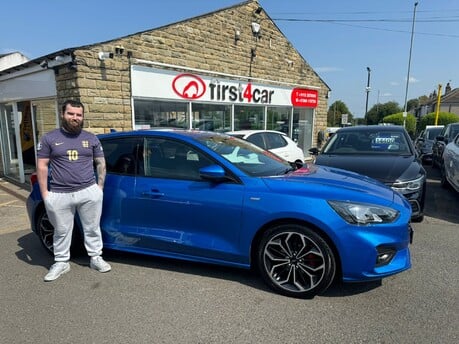 Caleb from Manchester collecting his new Focus.