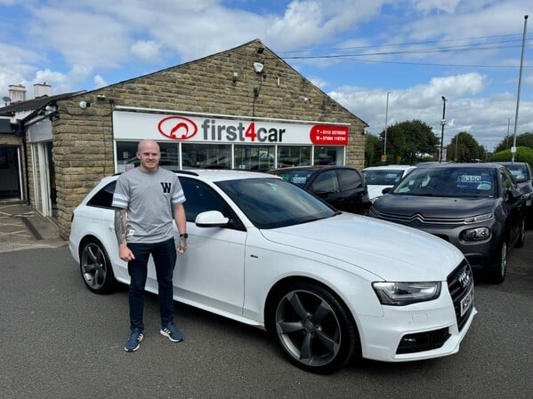 Jason from Goole collecting his new Audi A4