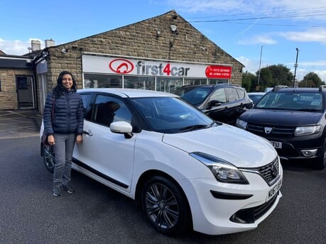 Mr & Mrs George all the way from South London collecting their new Suzuki.