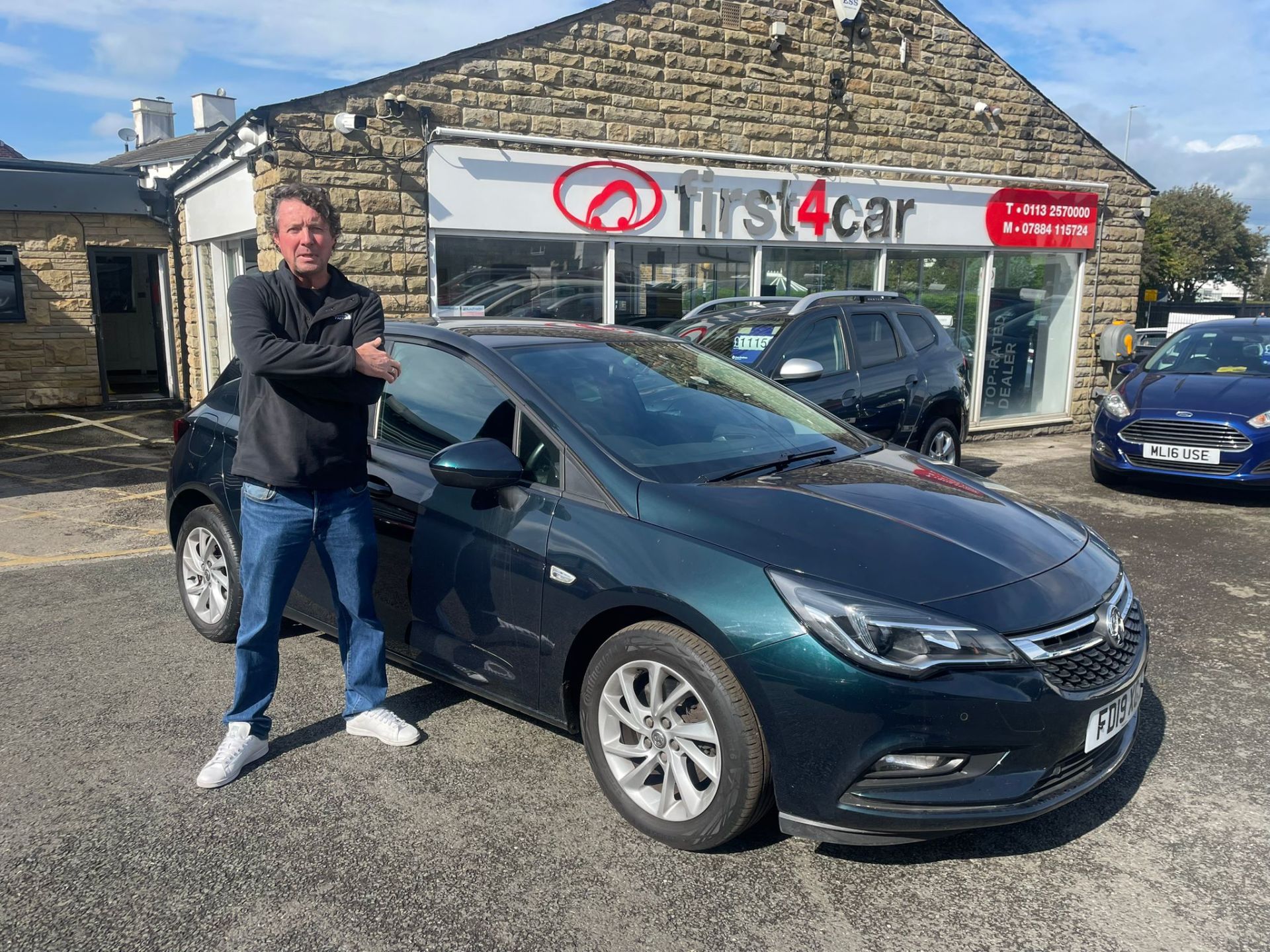 Kieren from Sheffield collecting his second car from us .... Same day turn around.