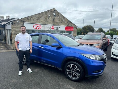 Kurtis from Leeds collecting his new Honda