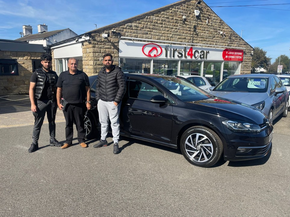 Mohammed and his sons collecting their new Golf, this is their 2nd car from us. 