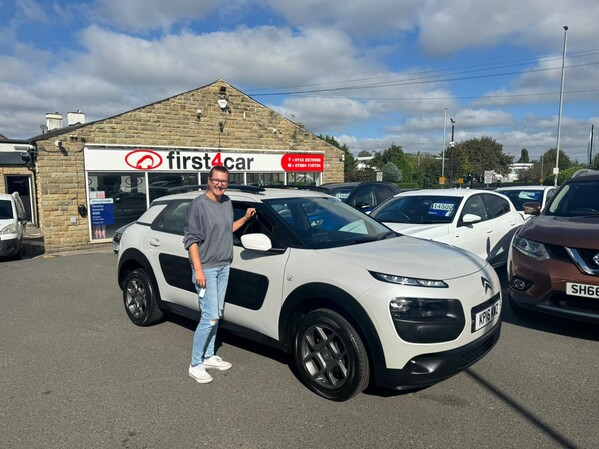 Carla from Bradford collecting her new C4