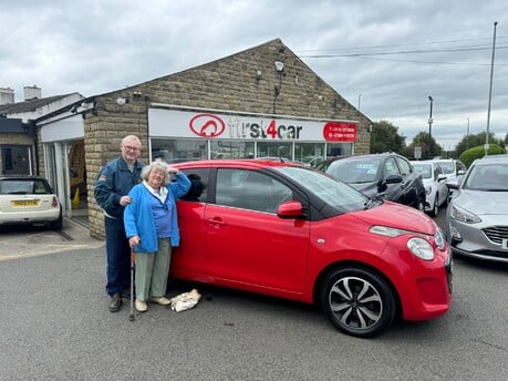 Andrew and his Mum who are local to us collecting their new C1