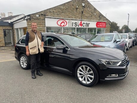 Very Happy Peter from Bradford collecting his new VW.