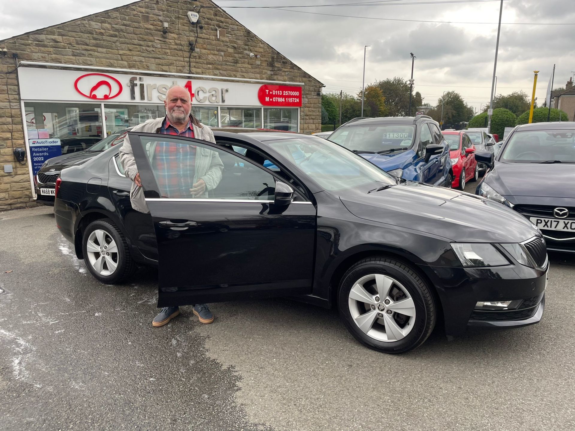 Michael took advantage of our click and collect service and travelled all the way from Swansea for his new Skoda Octavia.