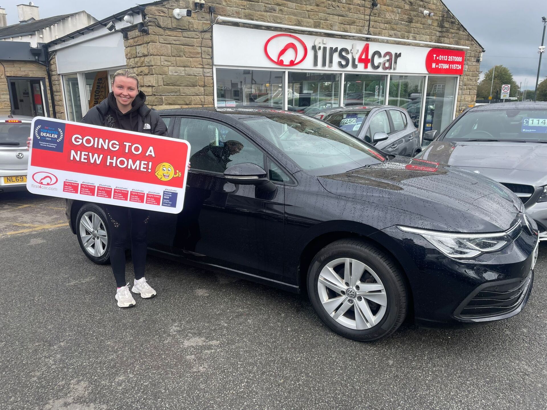 Lucy lives locally to us and came to collect her new VW Golf