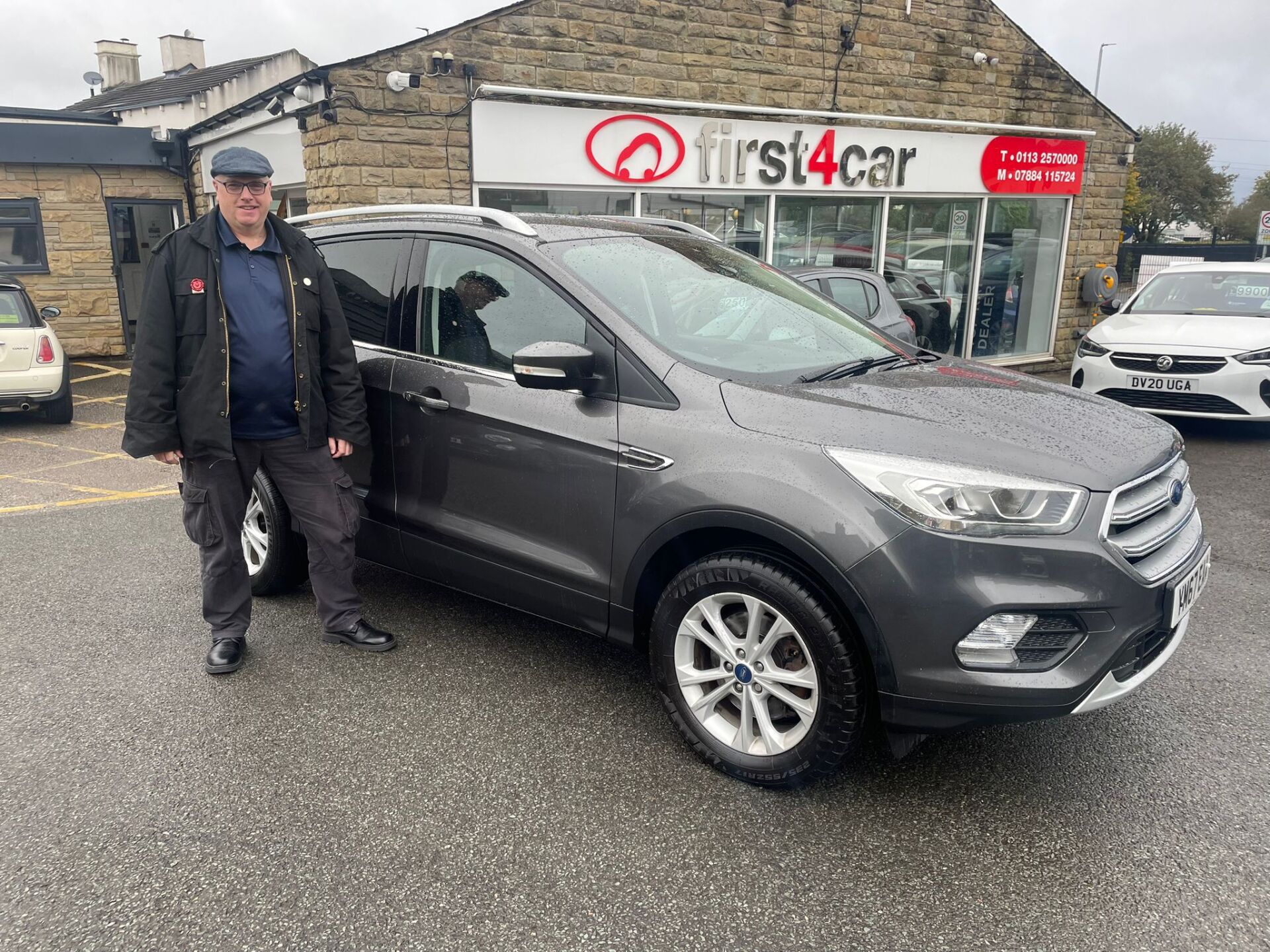 Andy From Leeds collecting his new Ford Kuga.