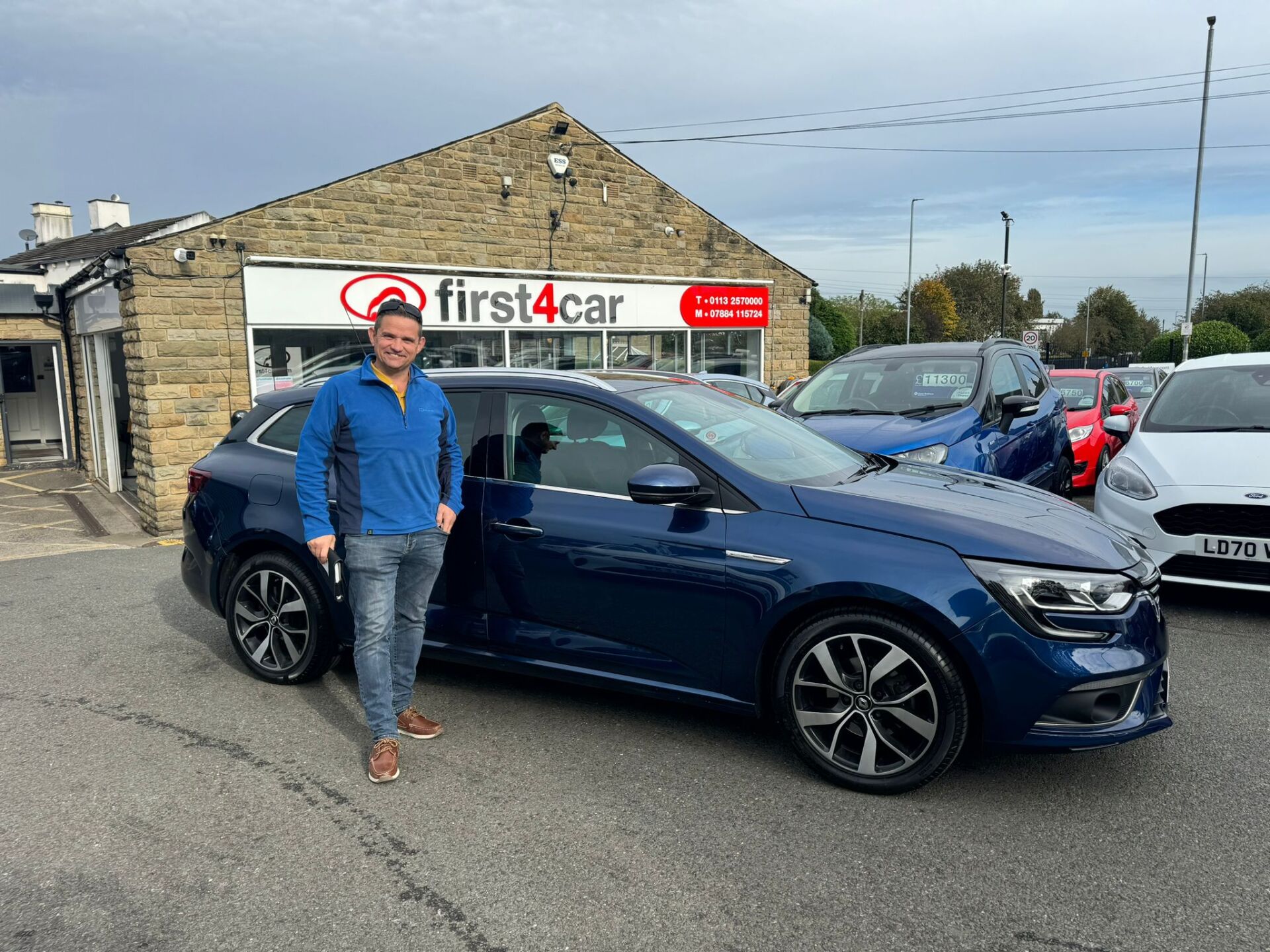 Ben from Doncaster collecting his new Renault Megane