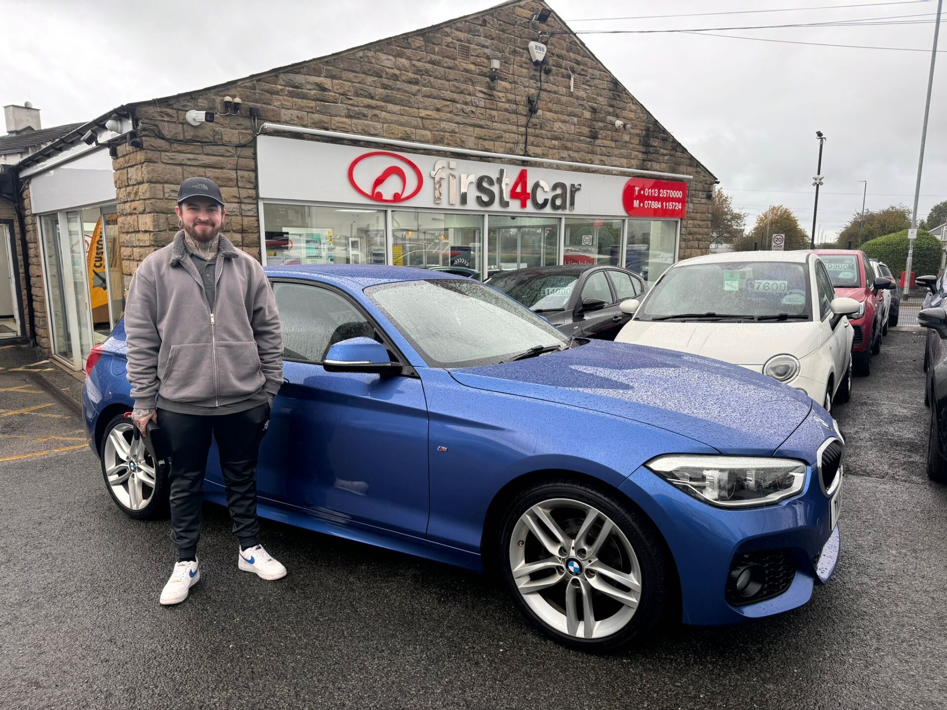 Callum from Barnsley collecting his new BMW