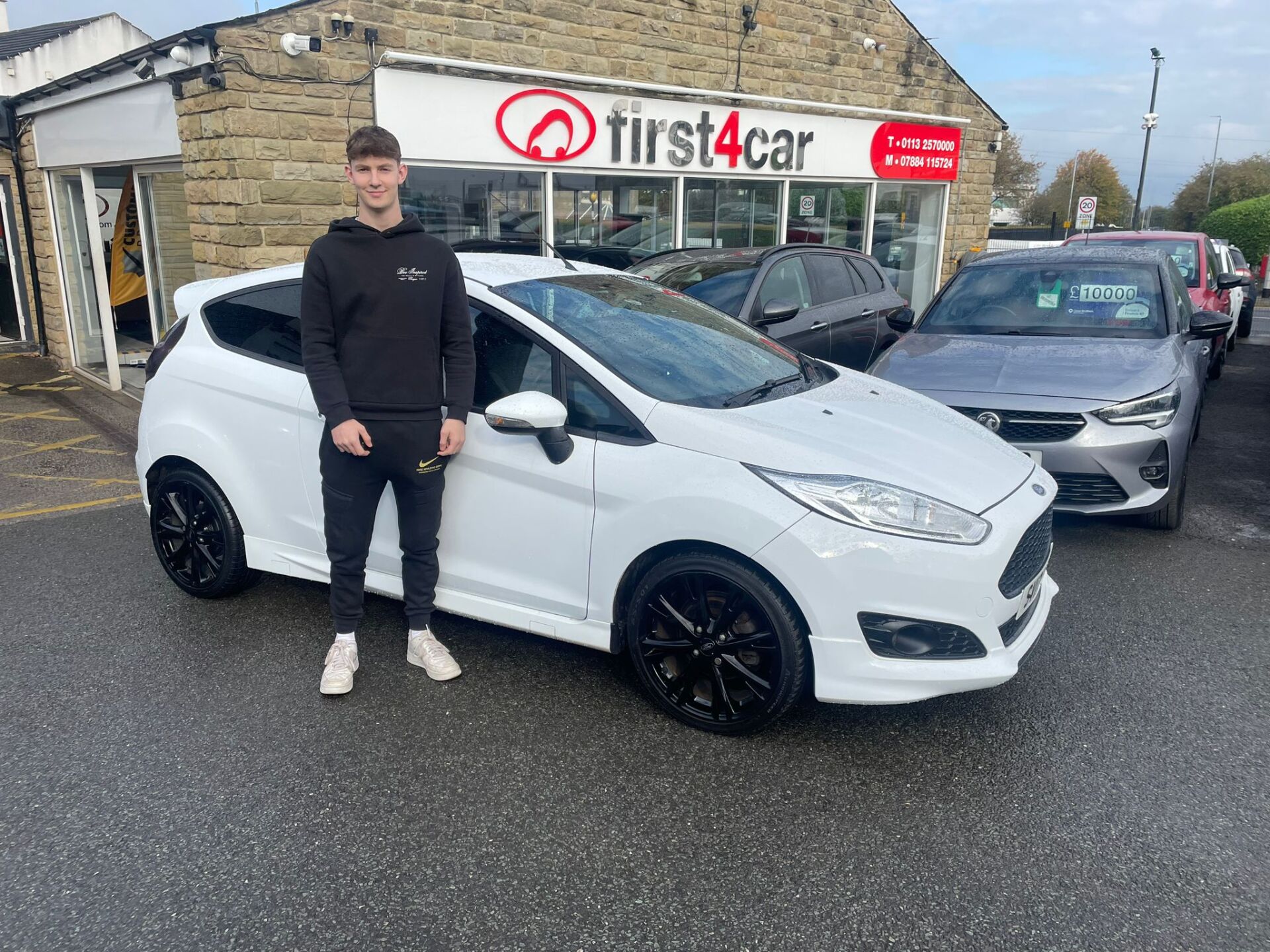 Jackson came all the way from Scotland for his new Ford Fiesta