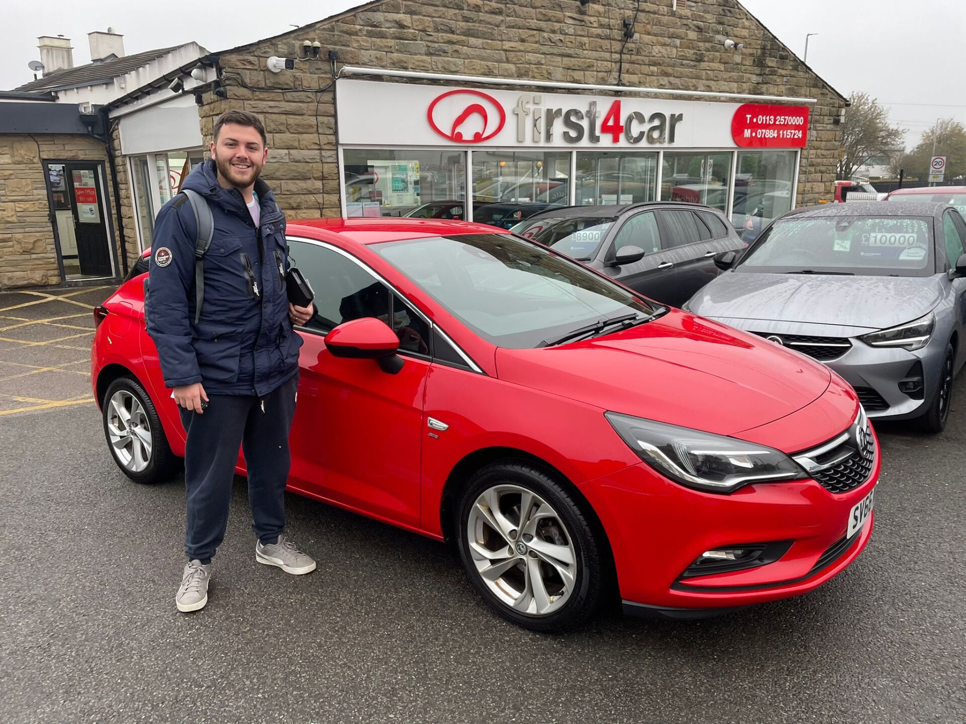 Very happy Declan from Bradford collecting his new Astra.