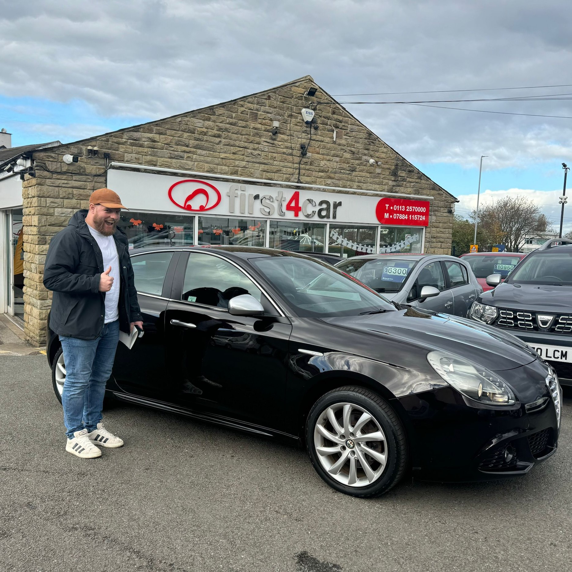 Ben from Leeds collecting his Alfa Romeo