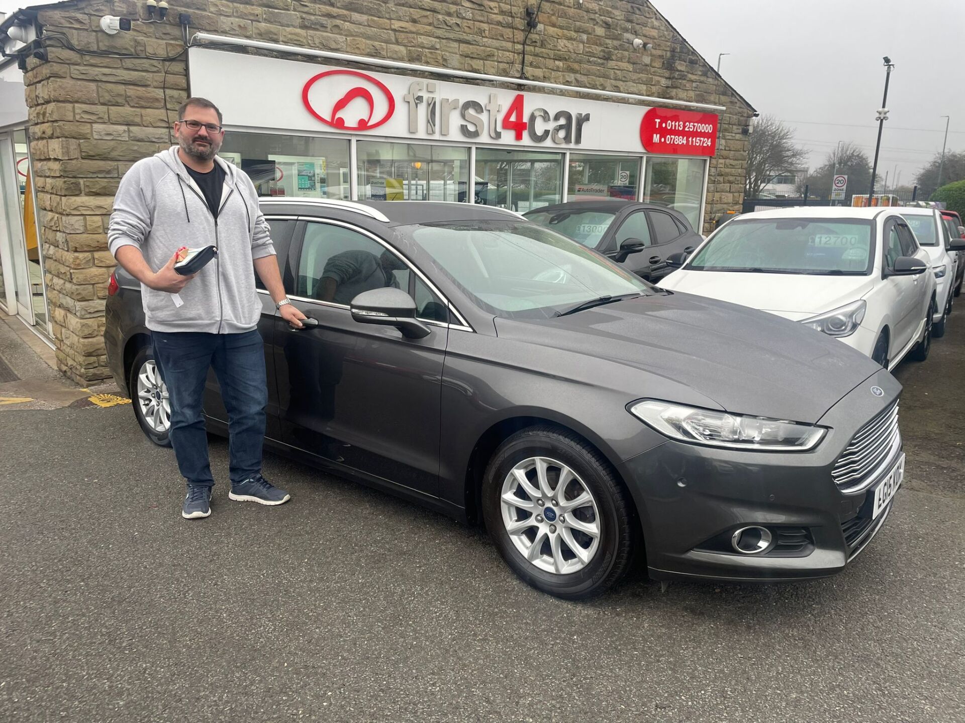 Graham from Bradford collecting his new Ford Mondeo