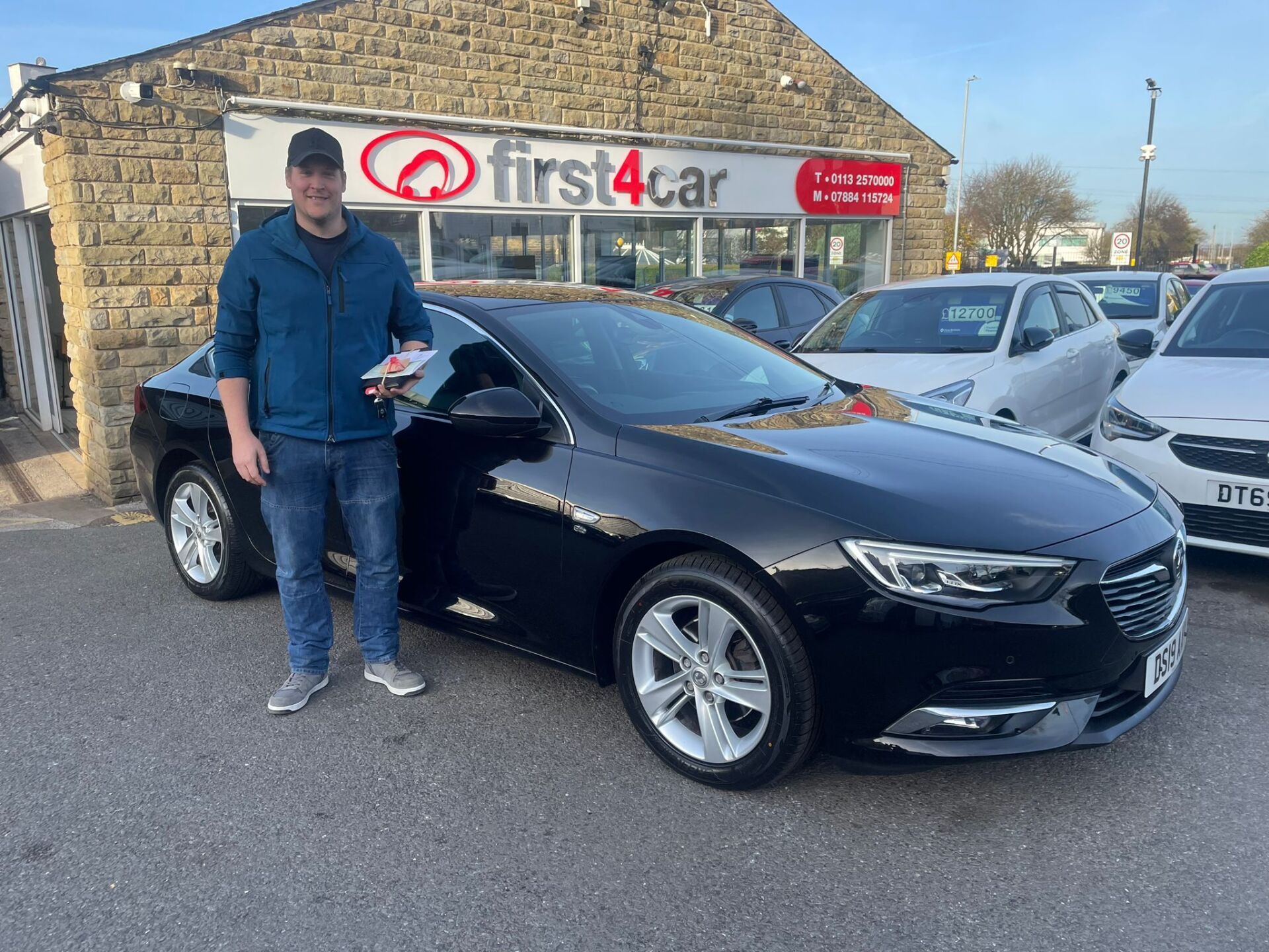 Shaun from Wakefield collecting his new Insignia