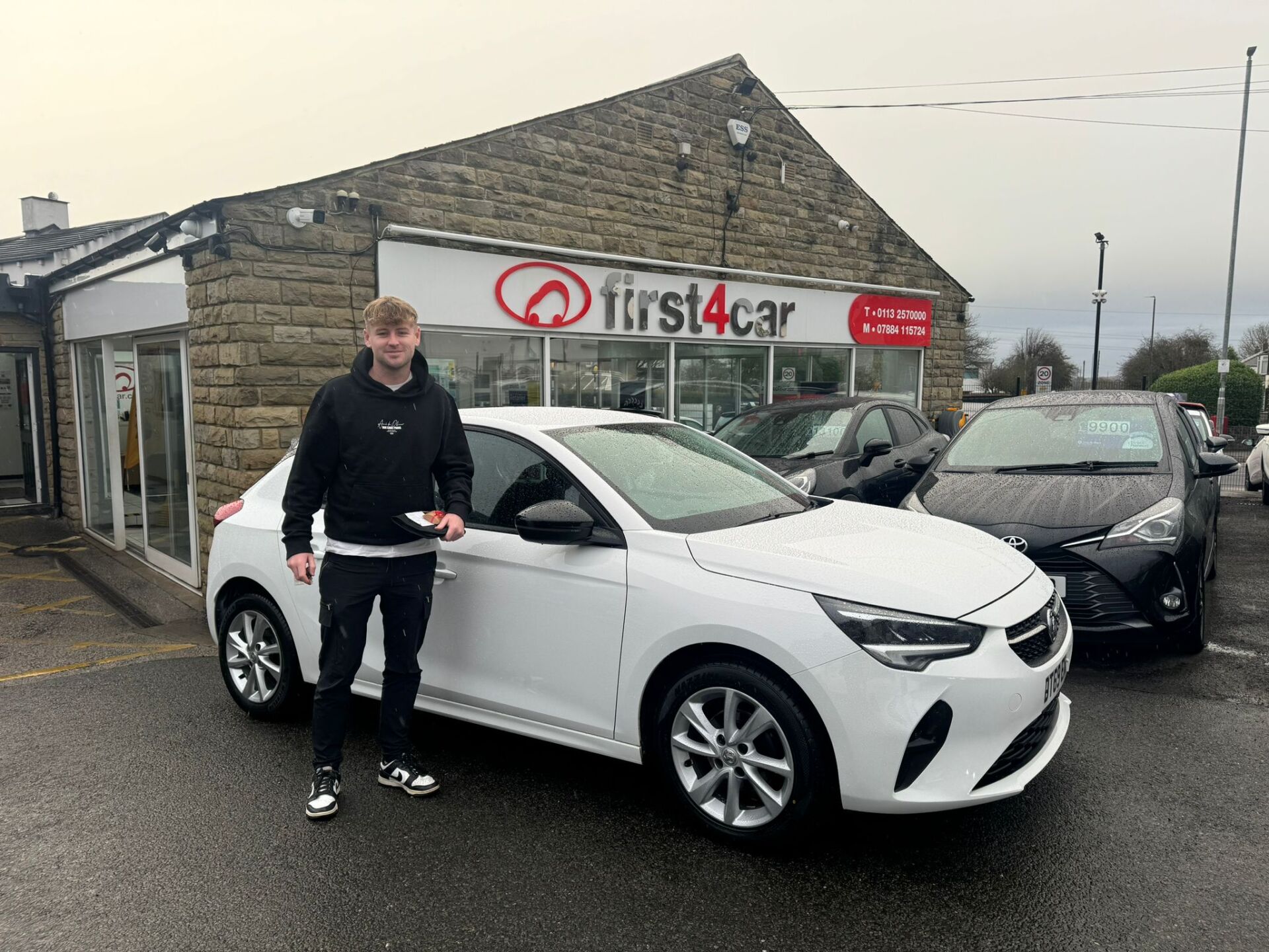 Ryan from Brigg collecting his new Corsa.