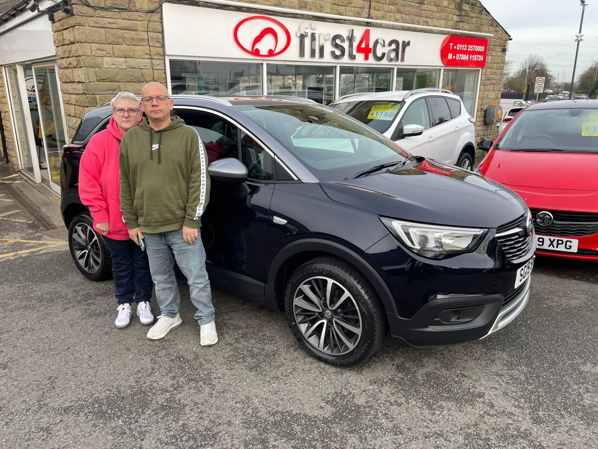 Neil and his Wife came from Sunderland to collect their new car.