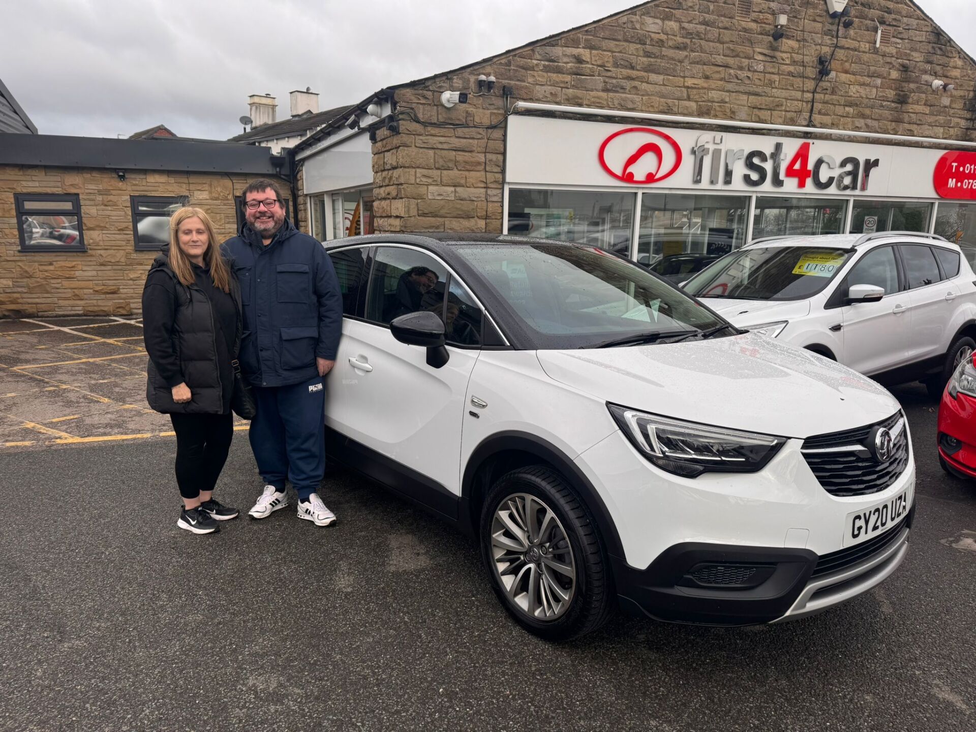 Andrew from Leeds collecting his new Vauxhall Crossland.