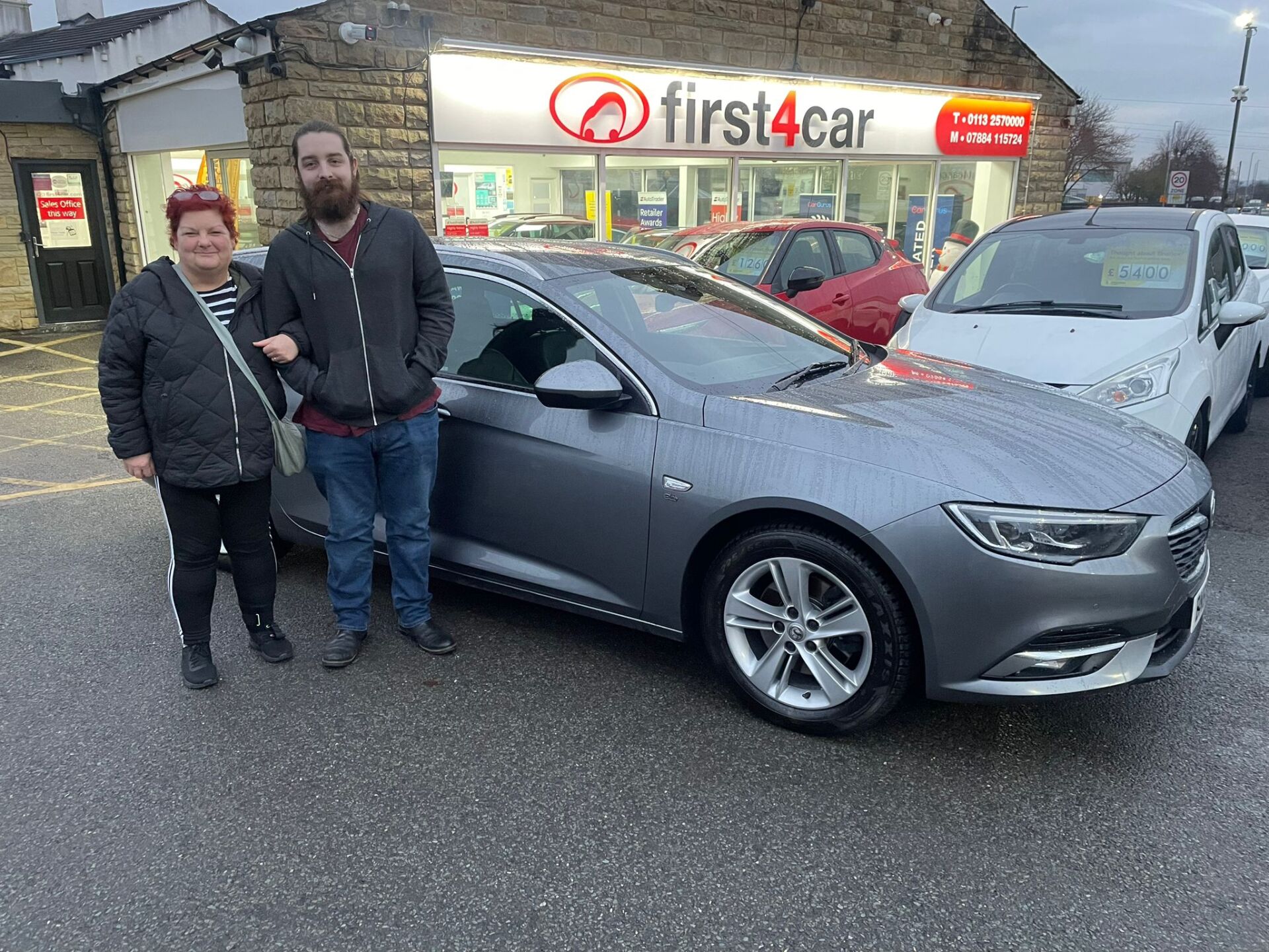 Carol and her son came from Newcastle to collect their new Insignia using our click and collect service.