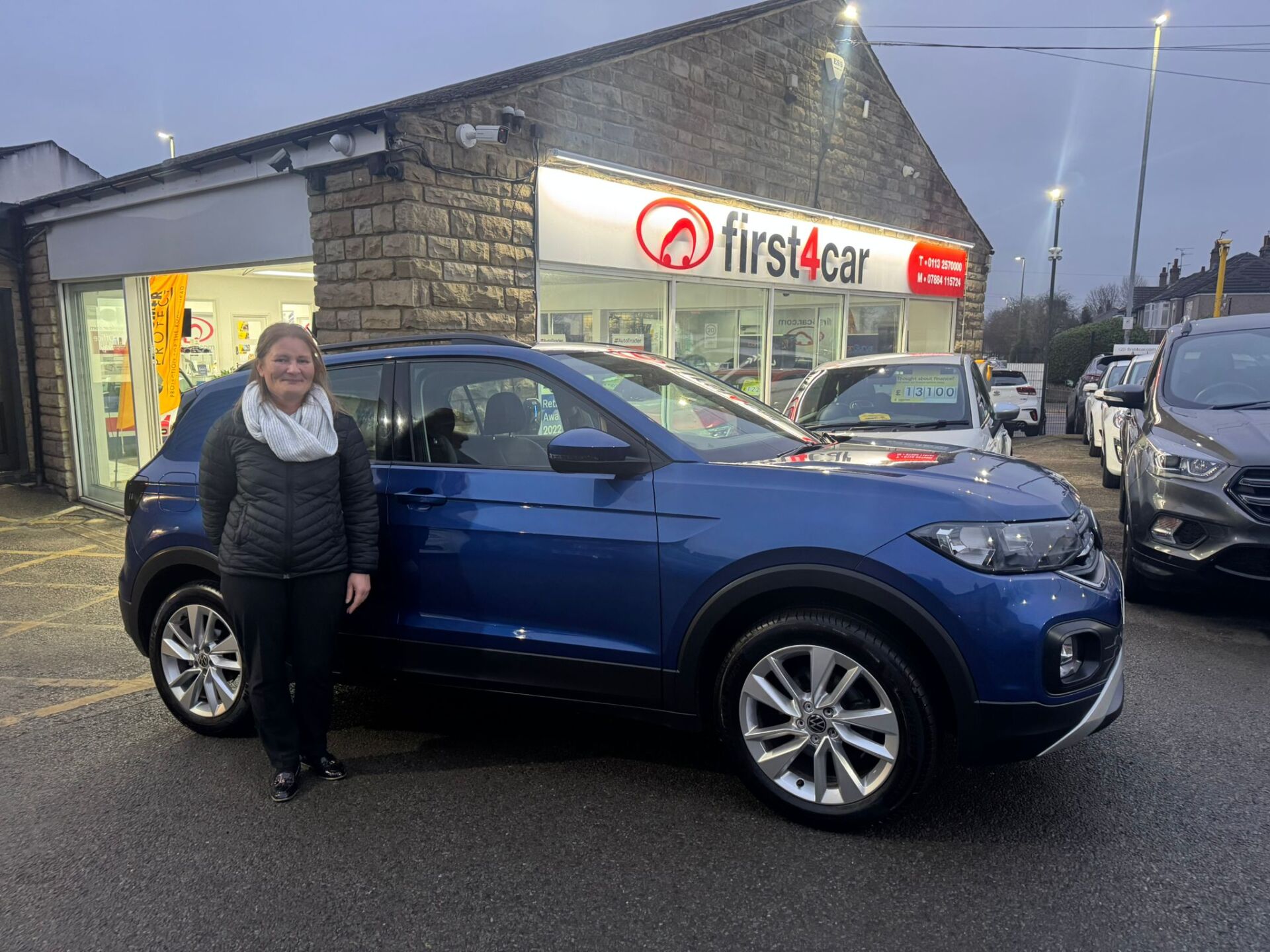 Maria from Bradford collecting her new Volkswagen T-Cross