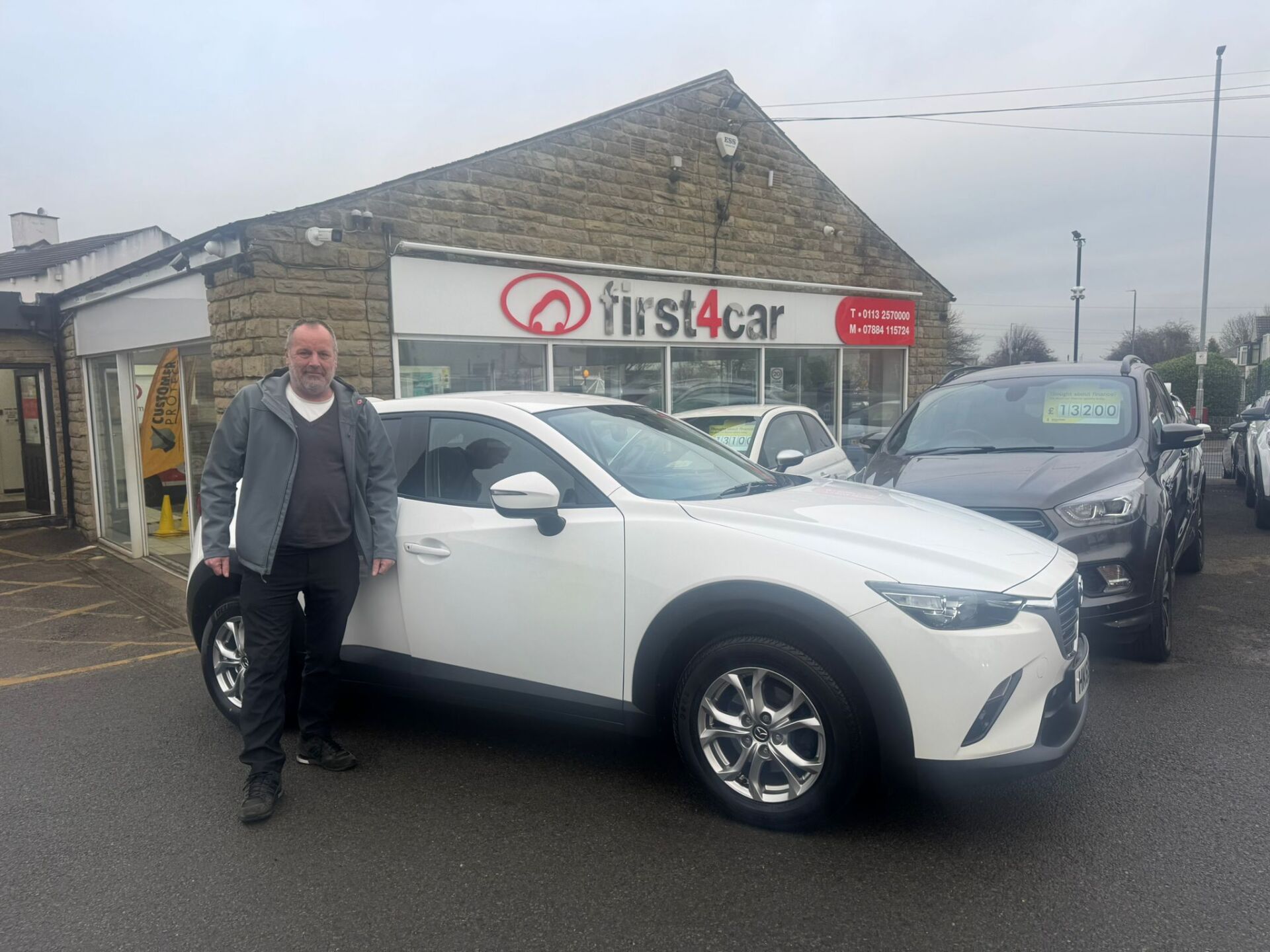 George from Liverpool collecting his Mazda CX-3