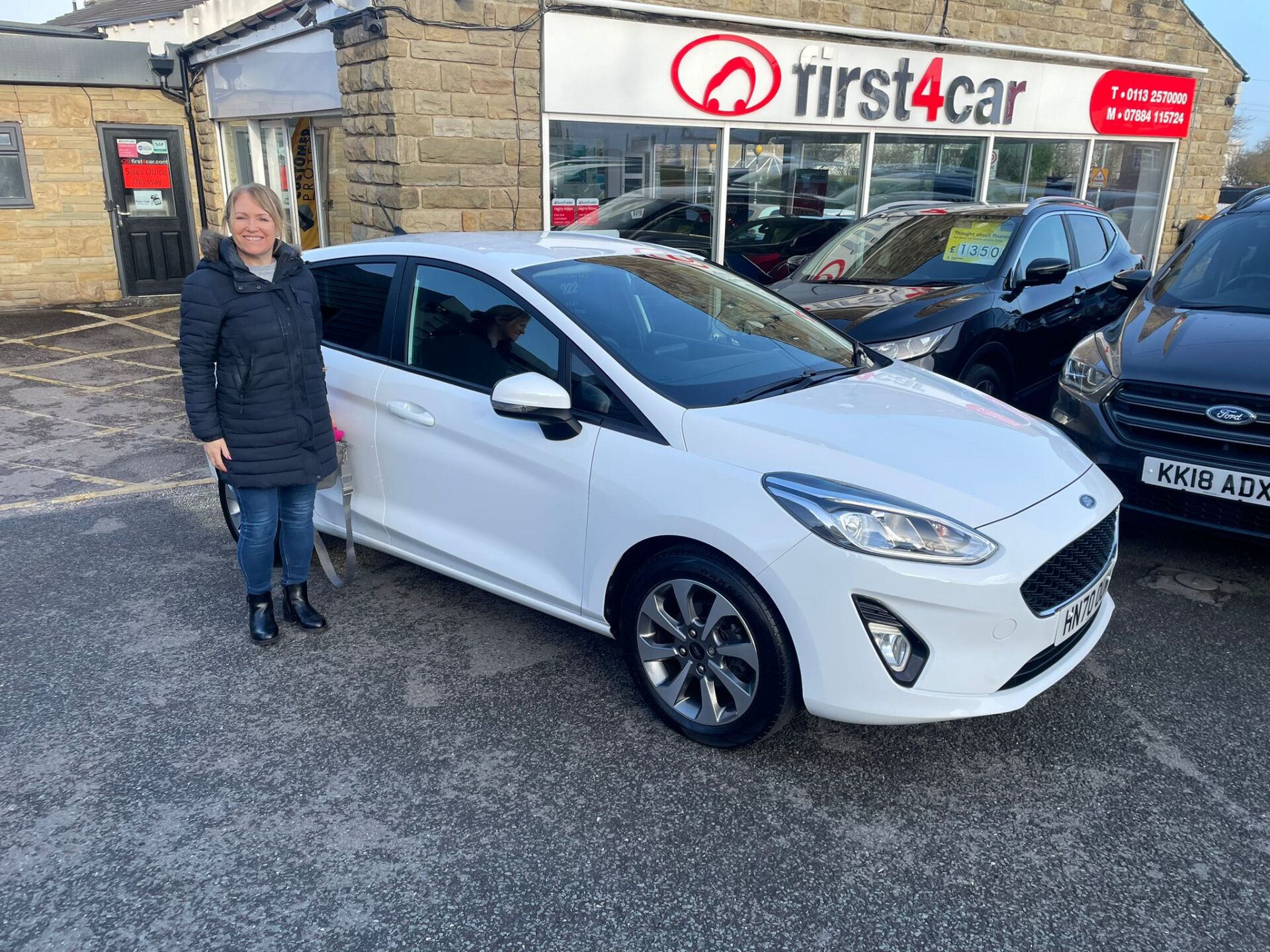 Paula from West Yorkshire collecting her new Ford Fiesta