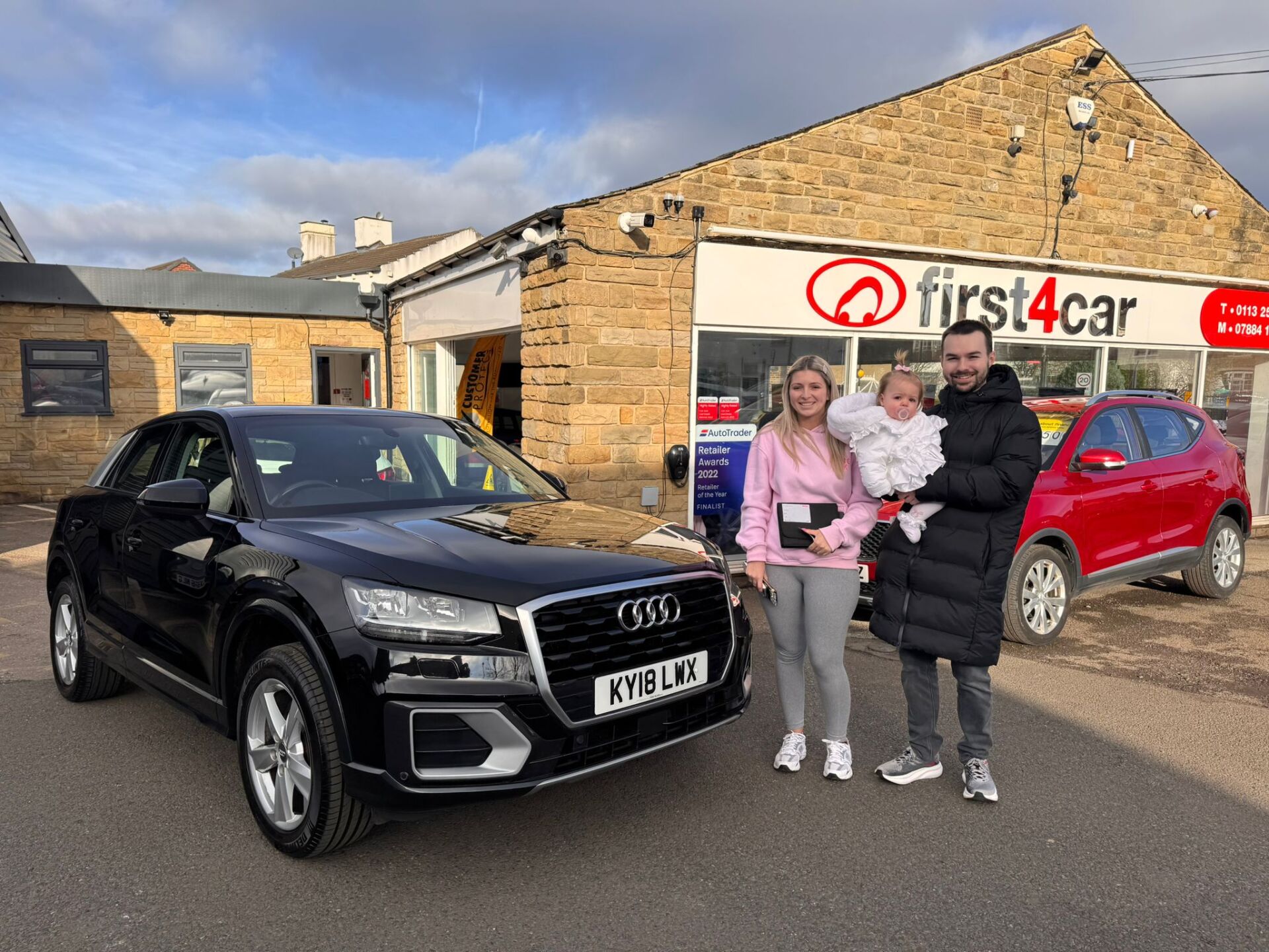 Jemma from Liverpool collecting her new Audi.