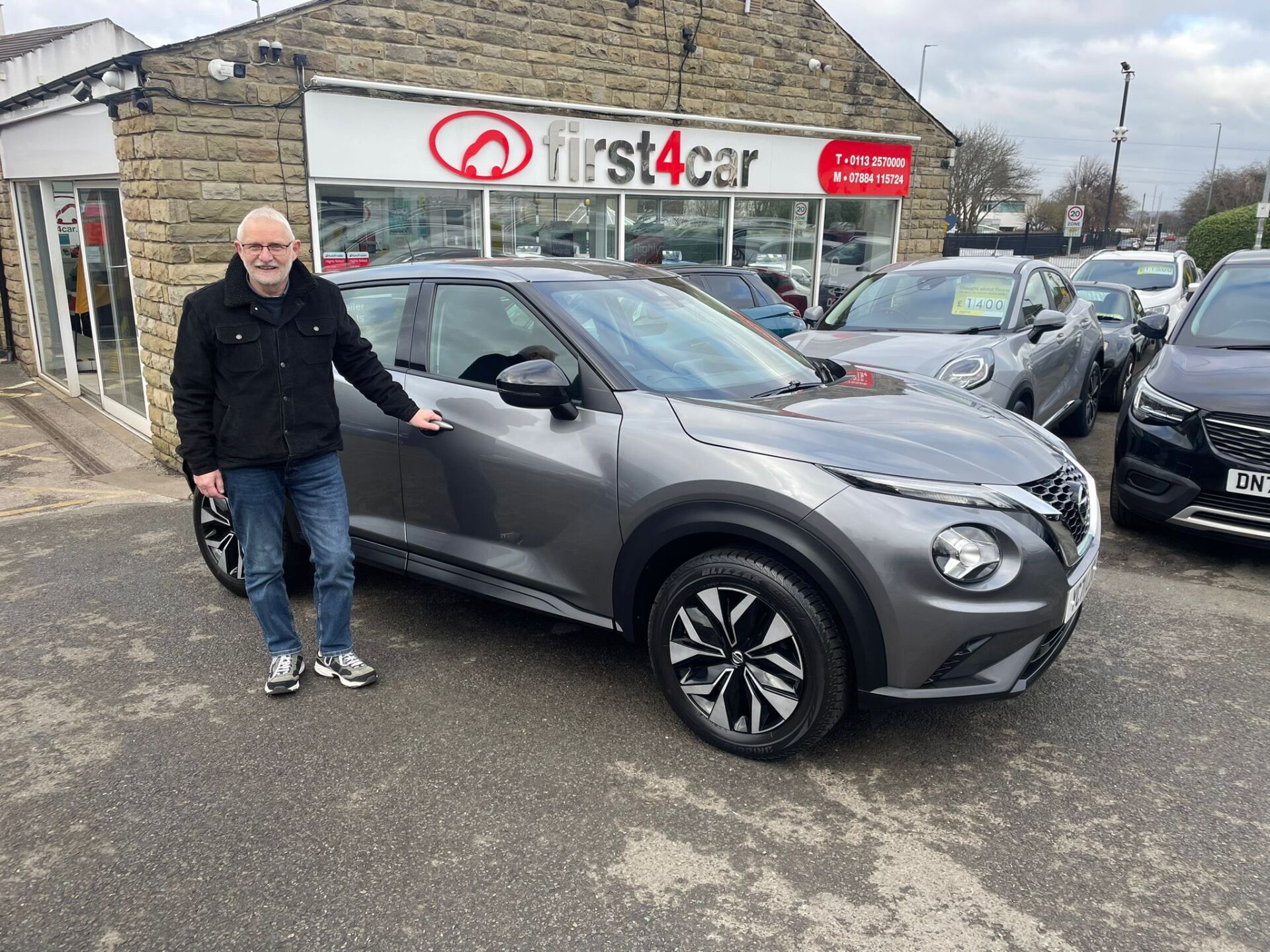 Mark from Bradford collecting his Nissan Juke.