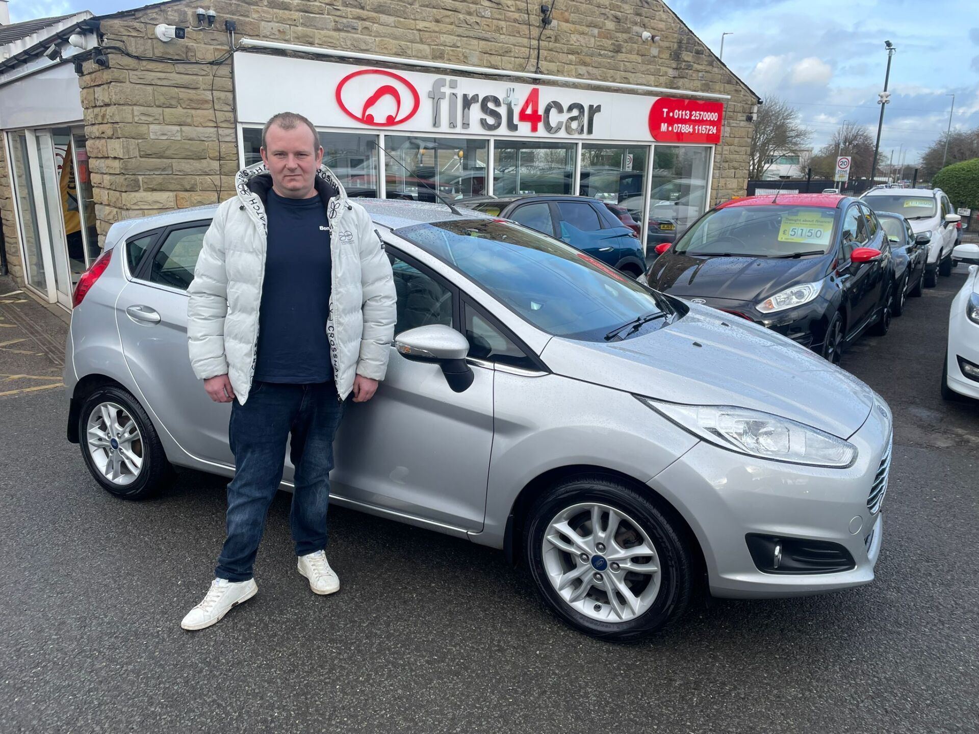 Matthew from Leeds collecting his Ford Fiesta.