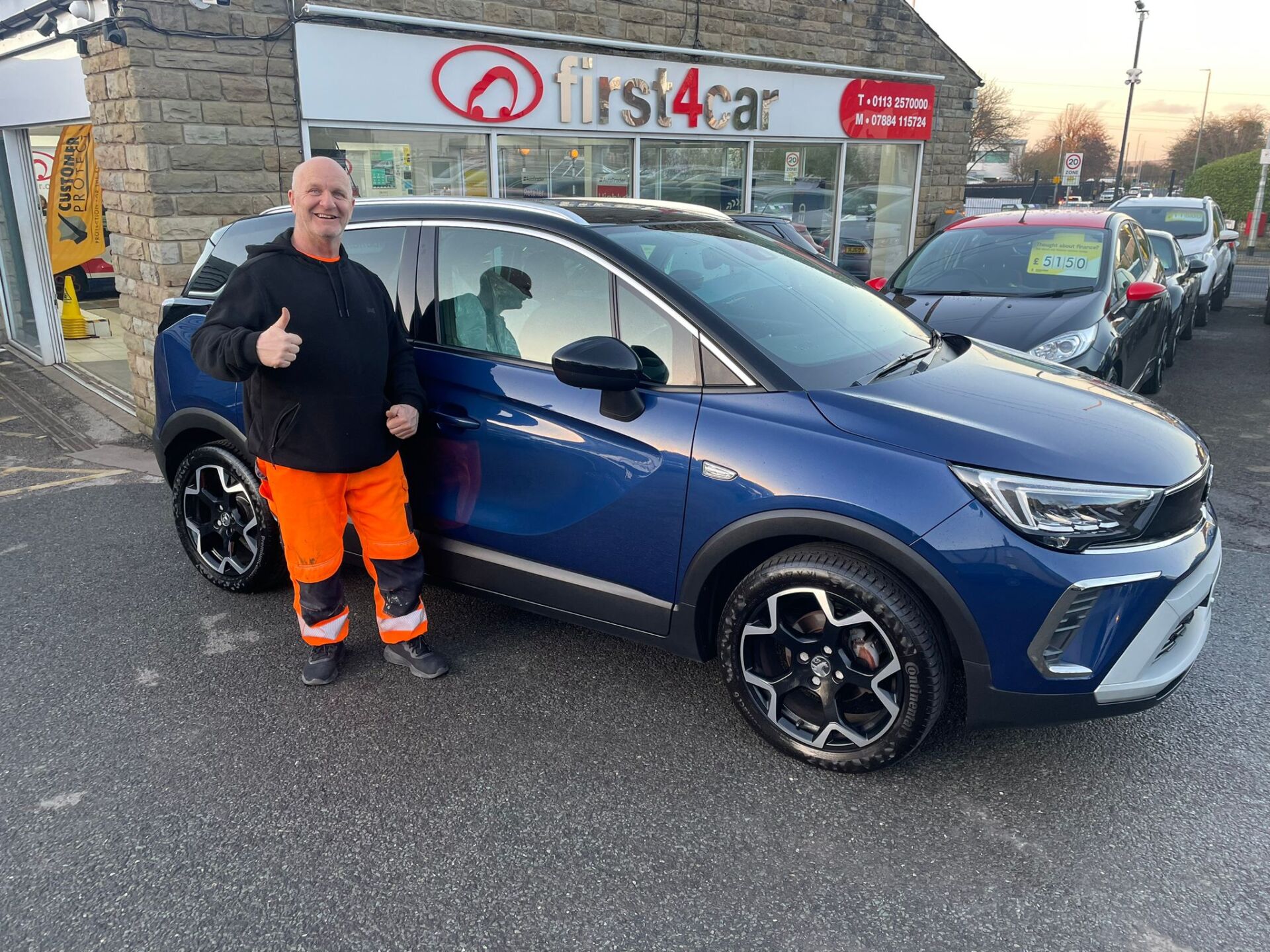 David from Leeds Collecting his new Vauxhall Crossland.