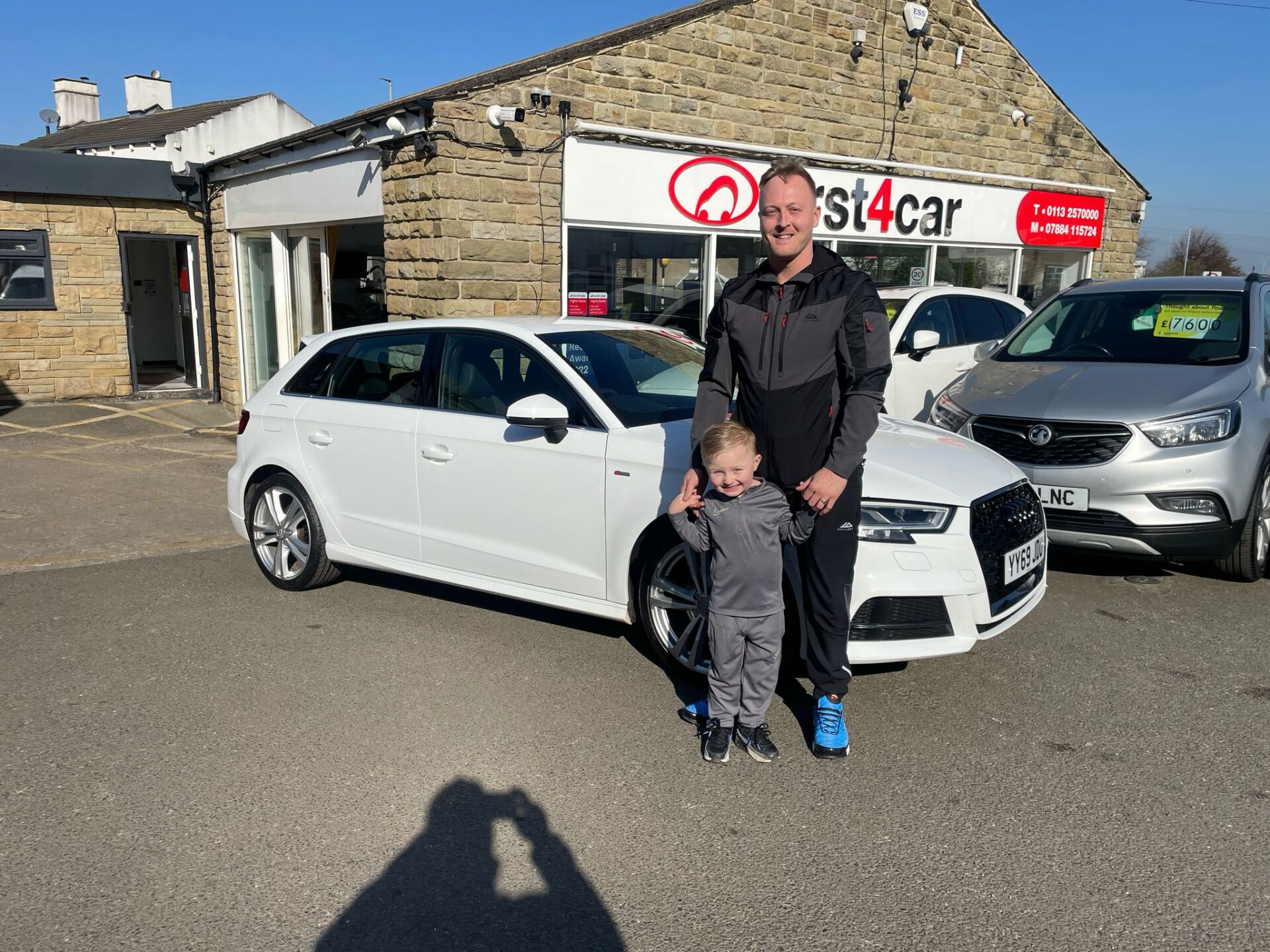 Niall from Leeds collecting his Audi A3 