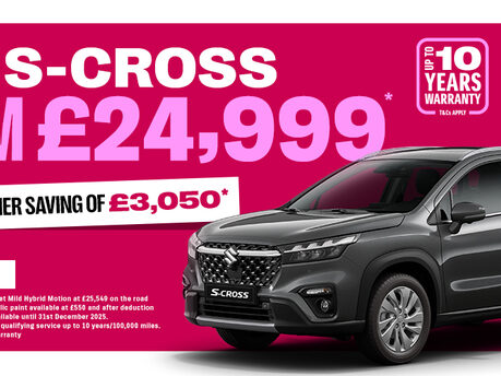 SUZUKI S-CROSS £3,050 CUSTOMER SAVING