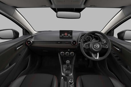 Mazda 2 1.5 90ps Homura / Black Red Cloth 5