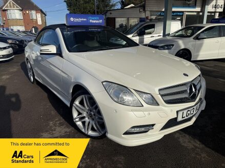 Mercedes-Benz E Class 2.1 E250 CDI BlueEfficiency Sport Cabriolet G-Tronic+ Euro 5 (s/s) 2dr