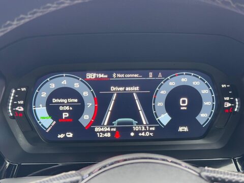 Audi A3 1.4 TFSIe 40 S line Sportback S Tronic Euro 6 (s/s) 5dr (17in Alloys), 13kW 52