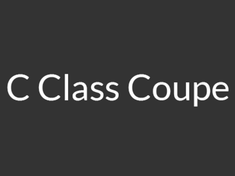 C Class Coupe