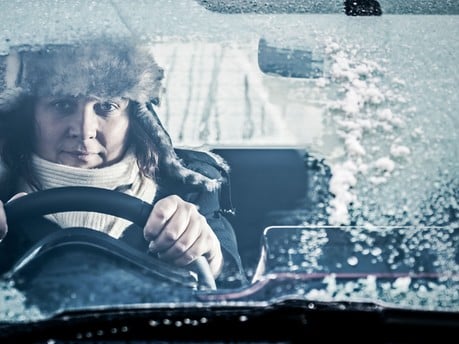 You could be fined for wearing a winter coat behind the wheel