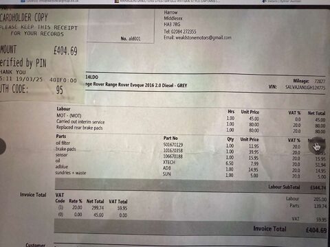 Land Rover Range Rover Evoque 2.0 Range Rover Evoque HSE Dynamic Luxury TD4 Auto 4WD 5dr 8